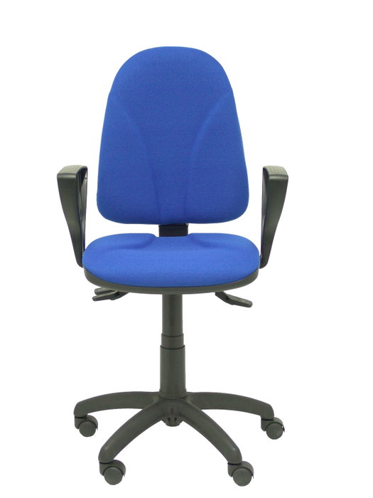 PIQUERAS Y CRESPO Silla de oficina Algarra Azul con mecanismo asíncrono y brazos fijos