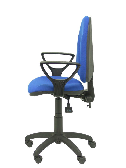 PIQUERAS Y CRESPO Silla de oficina Algarra Azul con mecanismo asíncrono y brazos fijos