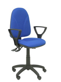 PIQUERAS Y CRESPO Silla de oficina Algarra Azul con mecanismo asíncrono y brazos fijos