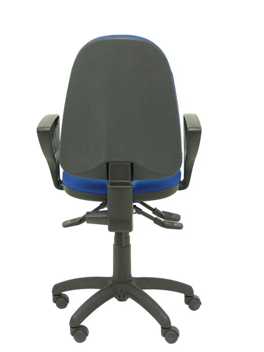 PIQUERAS Y CRESPO Silla de oficina Algarra Azul con mecanismo asíncrono y brazos fijos
