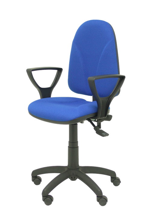 PIQUERAS Y CRESPO Silla de oficina Algarra Azul con mecanismo asíncrono y brazos fijos