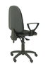 Silla de oficina Algarra con mecanismo Asincro tapizada con Tela color Negro. Equipada con Base poliamida negra, Brazos fijos y Ruedas de nailon 50 mm