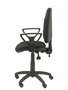 Silla de oficina Algarra con mecanismo Asincro tapizada con Tela color Negro. Equipada con Base poliamida negra, Brazos fijos y Ruedas de nailon 50 mm