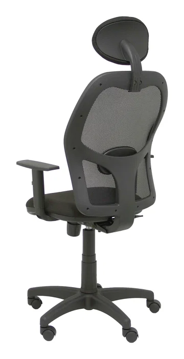 PIQUERAS Y CRESPO Silla Alocén con respaldo de malla y asiento Bali negro