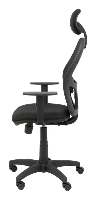 PIQUERAS Y CRESPO Silla Alocén con respaldo de malla y asiento Bali negro