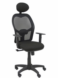 PIQUERAS Y CRESPO Silla Alocén con respaldo de malla y asiento Bali negro