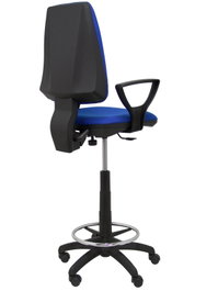 PIQUERAS Y CRESPO Taburete Elche CP con Brazos Fijos y Tejido Bali Azul