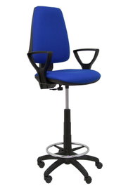 PIQUERAS Y CRESPO Taburete Elche CP con Brazos Fijos y Tejido Bali Azul