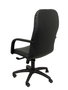 Sillón Letur con mecanismo Basculante avanzado tapizada con Tela color Negro. Equipado con Base poliamida negra, Brazos fijos y Ruedas de nailon 50 mm
