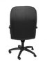 Sillón Letur con mecanismo Basculante avanzado tapizada con Tela color Negro. Equipado con Base poliamida negra, Brazos fijos y Ruedas de nailon 50 mm