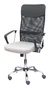 FORÖL Silla de oficina Gontar con respaldo de malla y asiento gris claro