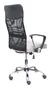 FORÖL Silla de oficina Gontar con respaldo de malla y asiento gris claro