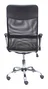 FORÖL Silla de oficina Gontar con respaldo de malla y asiento gris claro