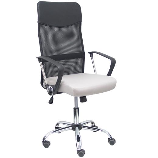 FORÖL Silla de oficina Gontar con mecanismo basculante, asiento gris claro y respaldo negro FORÖL Silla de oficina Gontar con mecanismo basculante, asiento gris claro y respaldo negro