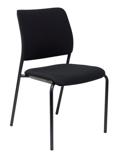 DAUPHIN Silla Trend Office Confidente Ergonómica Apilable Negro Pack de 4 DAUPHIN Silla Trend Office Confidente Ergonómica Apilable Negro Pack de 4