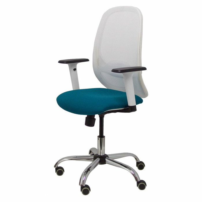 PIQUERAS Y CRESPO Silla Cilanco con Mecanismo Sincro, Verde Petróleo y Blanco PIQUERAS Y CRESPO Silla Cilanco con Mecanismo Sincro, Verde Petróleo y Blanco