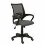 PIQUERAS Y CRESPO Silla Vianos con mecanismo basculante, asiento gris oscuro y respaldo de malla negro