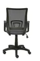 Piqueras y Crespo Silla de oficina Vianos con respaldo de malla negro y asiento Bali gris oscuro