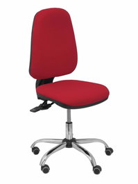 PIQUERAS Y CRESPO Silla Sierra S Bali Granate con Base Cromada