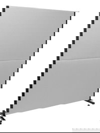 Piqueras y Crespo 80BALI40 Biombo Separador de Ambiente Bali Gris Claro/Negro, 400 mm Ancho x 400 mm Alto