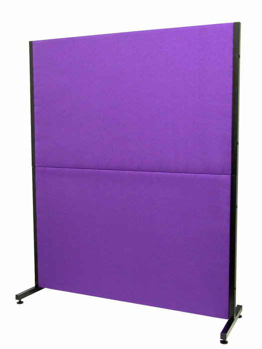 Piqueras y Crespo Biombo separador desmontable Valdeganga con estructura hierro, tapizado Bali color lila, fabricación española