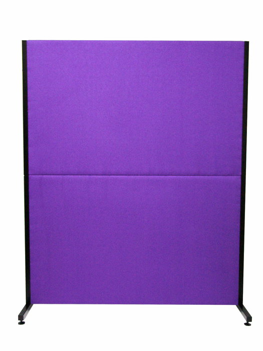 Piqueras y Crespo Biombo separador desmontable Valdeganga con estructura hierro, tapizado Bali color lila, fabricación española