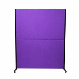 Piqueras y Crespo Biombo separador desmontable Valdeganga con estructura hierro, tapizado Bali color lila, fabricación española