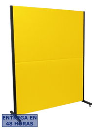 PIQUERAS Y CRESPO - Biombo oficina, ideal para espacios de trabajo, diseño fijo, perfecto para dividir áreas.