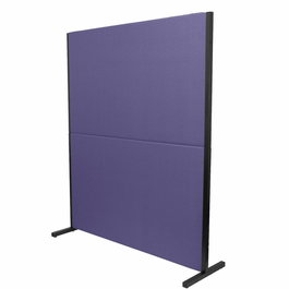 Piqueras y Crespo Biombo Separador Desmontable para Oficina Bali Azul Claro, Estructura de Hierro Negro, Fabricación Española
