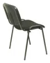 PIQUERAS Y CRESPO Silla Alcaraz Confidente Apilable con Asiento Tapizado Aran Negro