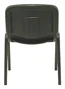 PIQUERAS Y CRESPO Alcaraz Silla Confidente Apilable con Asiento Tapizado ARAN Negro