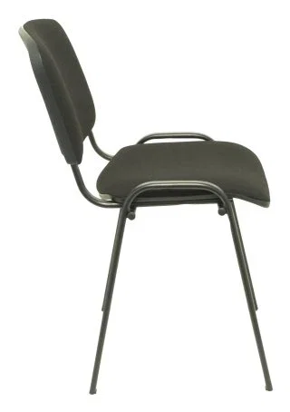 PIQUERAS Y CRESPO Silla Alcaraz Confidente Apilable con Asiento Tapizado Aran Negro PIQUERAS Y CRESPO Silla Alcaraz Confidente Apilable con Asiento Tapizado Aran Negro