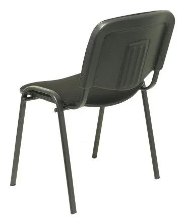 PIQUERAS Y CRESPO Alcaraz Silla Confidente Apilable con Asiento Tapizado ARAN Negro PIQUERAS Y CRESPO Alcaraz Silla Confidente Apilable con Asiento Tapizado ARAN Negro