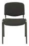 PIQUERAS Y CRESPO Alcaraz Silla Confidente Apilable con Asiento Tapizado ARAN Negro