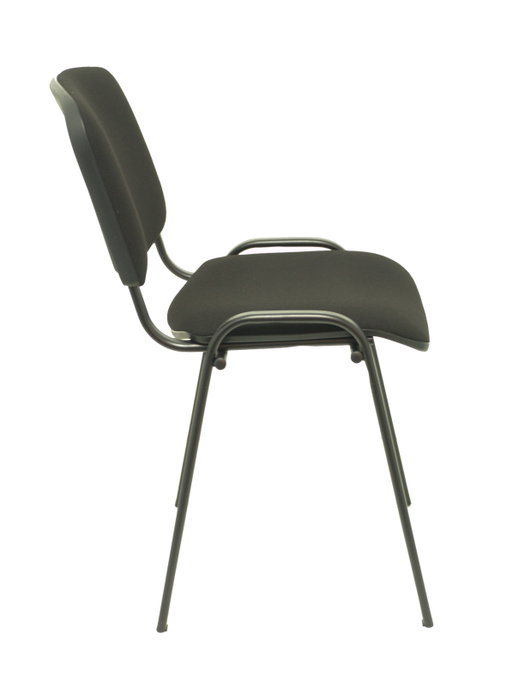 PIQUERAS Y CRESPO Alcaraz Silla Confidente Apilable con Asiento Tapizado ARAN Negro PIQUERAS Y CRESPO Alcaraz Silla Confidente Apilable con Asiento Tapizado ARAN Negro