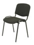PIQUERAS Y CRESPO Alcaraz Silla Confidente Apilable con Asiento Tapizado ARAN Negro