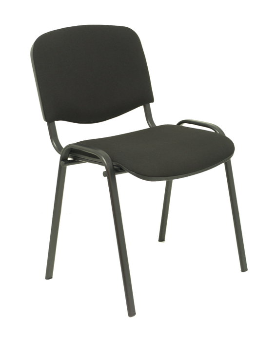 PIQUERAS Y CRESPO Alcaraz Silla Confidente Apilable con Asiento Tapizado ARAN Negro PIQUERAS Y CRESPO Alcaraz Silla Confidente Apilable con Asiento Tapizado ARAN Negro