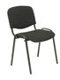 PIQUERAS Y CRESPO Alcaraz Silla Confidente Apilable con Asiento Tapizado ARAN Negro