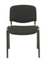 PIQUERAS Y CRESPO Alcaraz Silla Confidente Apilable con Asiento Tapizado ARAN Negro