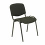 PIQUERAS Y CRESPO Alcaraz Silla Confidente Apilable con Asiento Tapizado ARAN Negro