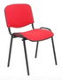 PIQUERAS Y CRESPO Silla Alcaraz Confidente Apilable Tapizado ARAN Rojo