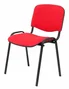 Piqueras y Crespo Silla Confidente Alcaraz Apilable Asiento Tapizado Aran Rojo