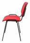 Piqueras y Crespo Silla Confidente Alcaraz Apilable Asiento Tapizado Aran Rojo