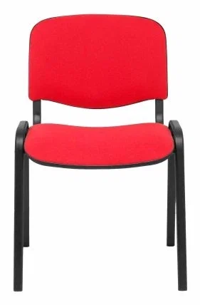 Piqueras y Crespo Silla Confidente Alcaraz Apilable Asiento Tapizado Aran Rojo Piqueras y Crespo Silla Confidente Alcaraz Apilable Asiento Tapizado Aran Rojo