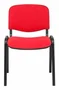 Piqueras y Crespo Silla Confidente Alcaraz Apilable Asiento Tapizado Aran Rojo