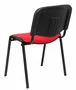 Piqueras y Crespo Silla Confidente Alcaraz Apilable Asiento Tapizado Aran Rojo
