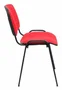 Piqueras y Crespo Silla Confidente Alcaraz Apilable Asiento Tapizado Aran Rojo