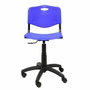 PIQUERAS Y CRESPO Silla Robledo Giratoria Azul PVC