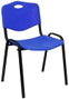 PIQUERAS Y CRESPO Silla Robledo Confidente Apilable PVC Azul