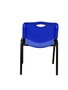 PIQUERAS Y CRESPO Silla Robledo Confidente Apilable PVC Azul